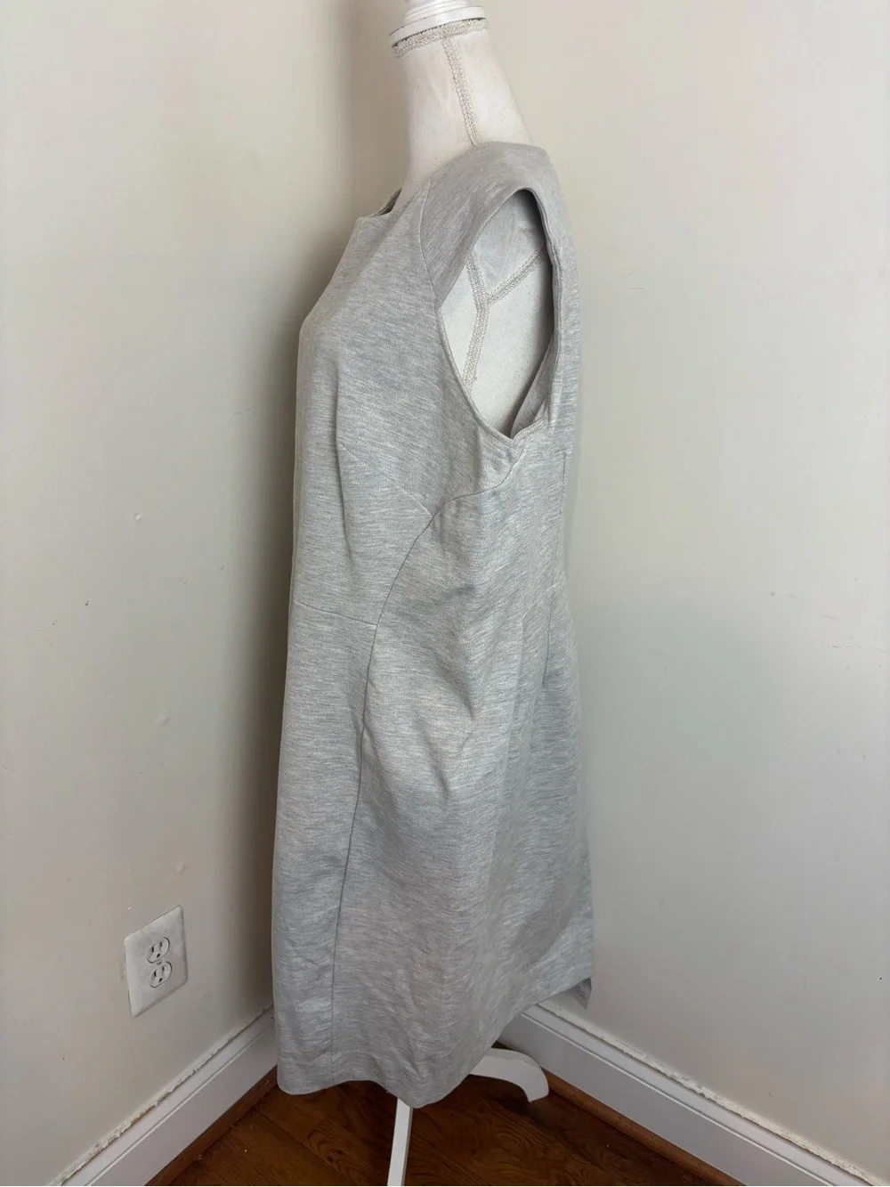 M.M. LaFleur Katie Twill Ponte Sheath Dress in Heather Gray Size 24 NWT